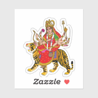 Goddess Chandraghanta Sticker