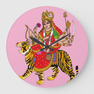 Goddess Chandraghanta Wall Clock