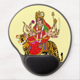 Goddess Chandraghanta Wall Clock Gel Mouse Pad
