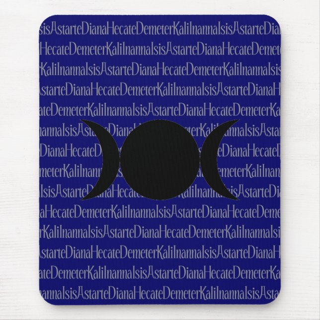 Goddess Chant (dark blue) Mouse Pad (Front)
