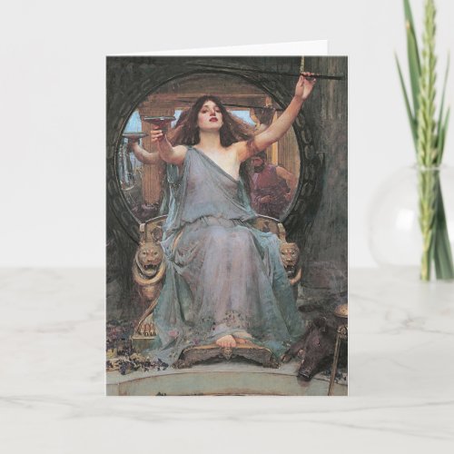Goddess Circe Pagan Greeting Card