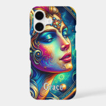 Goddess Colorful Head round Jewelry March -