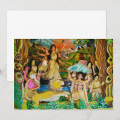 Goddess Durga at Durga festival in Burdwan (Front/Back)