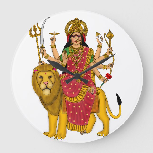Goddess Durga Clock (Front)