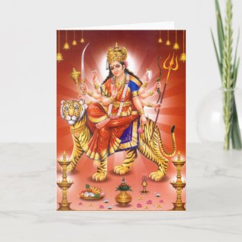 Goddess Durga (hindu Goddess) Card by TO_photogirl at Zazzle