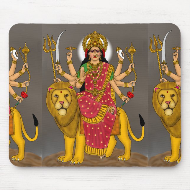 Goddess Durga Mouse Pad (Front)