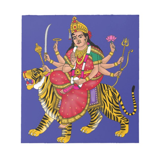Goddess Durga  Notepad (Front)