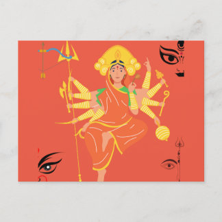 Goddess Durga Postcard