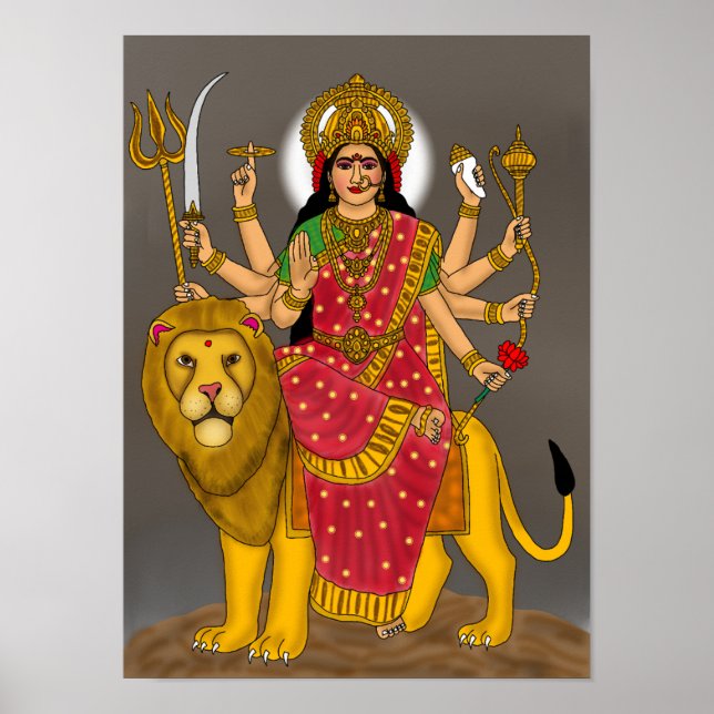 Goddess Durga Poster (Front)
