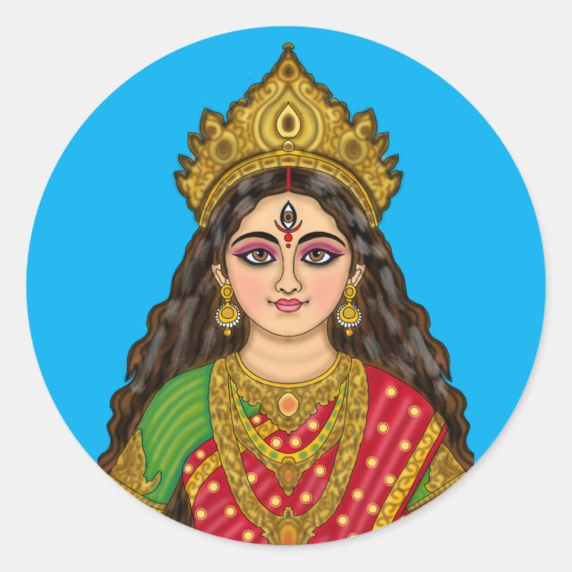 Goddess Durga Sticker (Front)