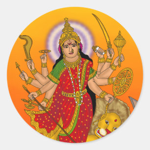 Goddess Durga Sticker