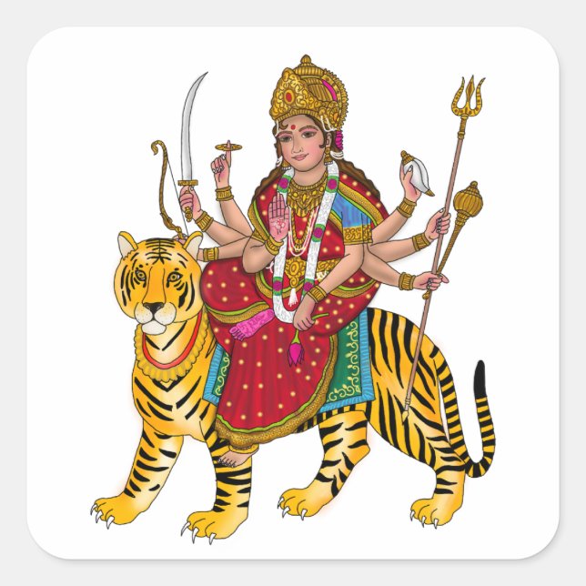 Goddess Durga Stickers (Front)