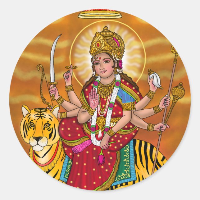 Goddess Durga Stickers (Front)