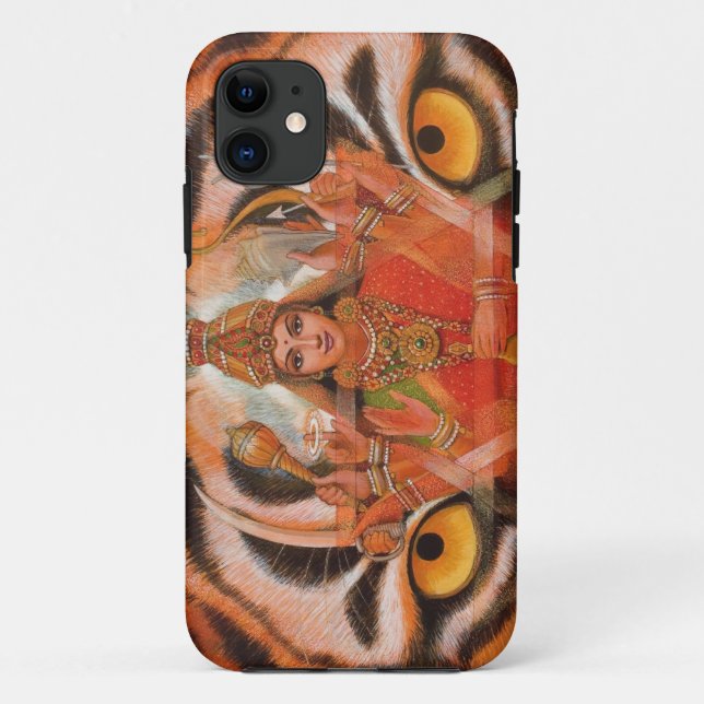 Goddess Durga & Tiger Eyes iPhone 5 Case (Back)