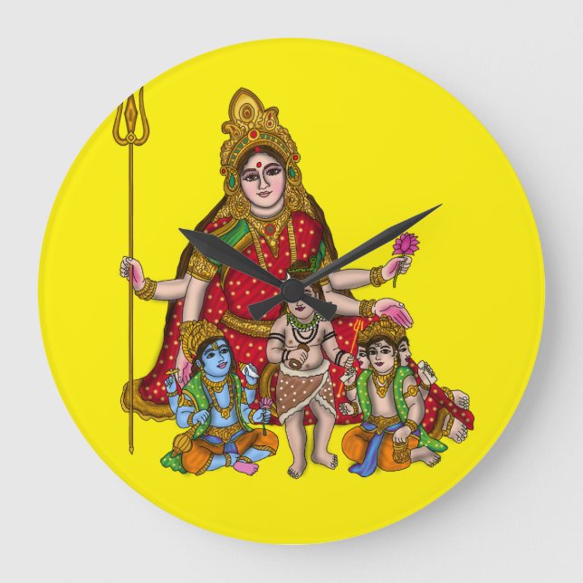 Goddess Durga Wall Clock (Front)