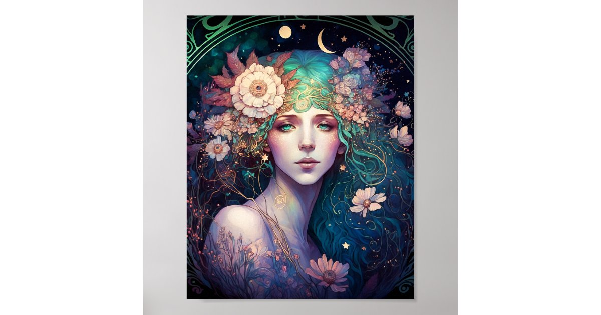 Goddess Fantasy Art Poster | Zazzle