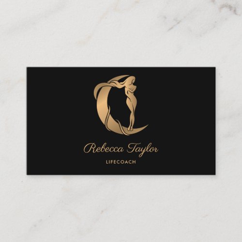 goddess feminine celestial mystic healer life coac business card