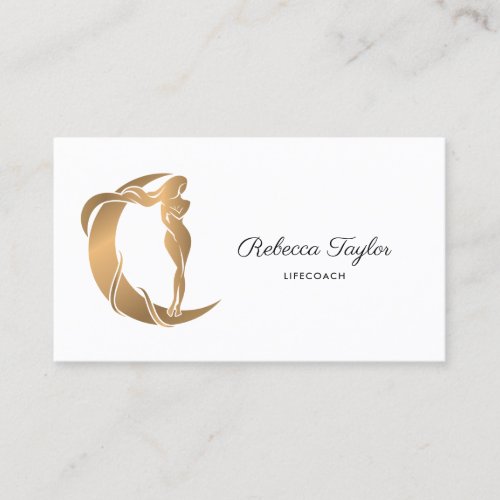 goddess feminine life coach energy healer holistic business card