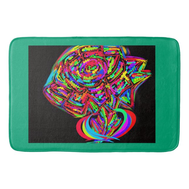 Goddess Flower Bath Mat (Front)