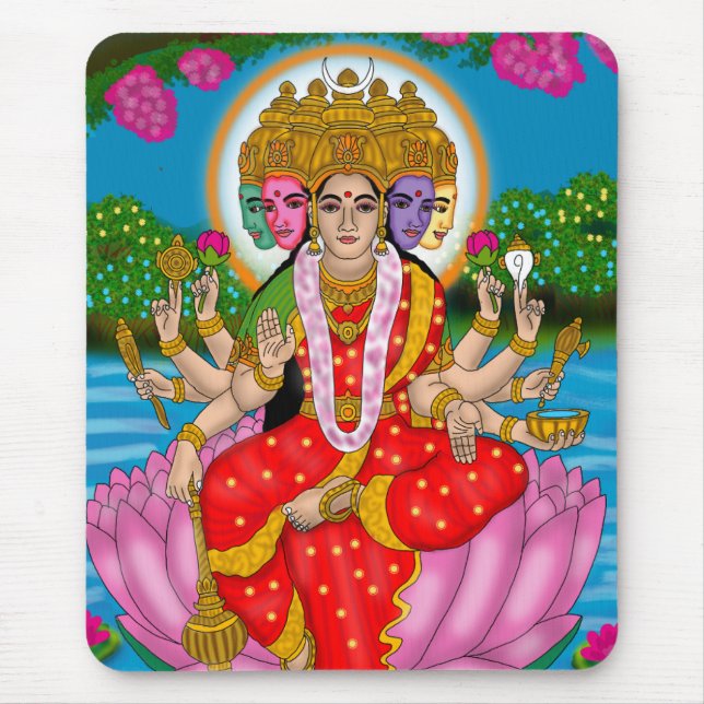 Goddess Gayatri Mouse Pad (Front)