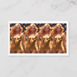 Goddess Glamour: Aphrodite Portrait Business Card