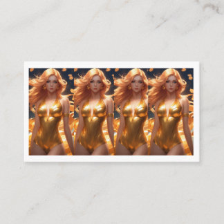 Goddess Glamour: Aphrodite Portrait Business Card
