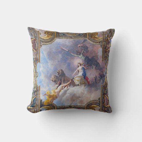 Goddess Hera in her chariot Throw Pillow