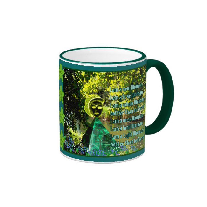 Goddess In Green World Coffee Mugs