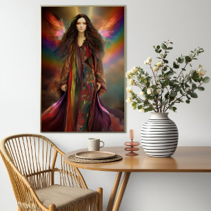 Goddess Iris Messenger Of The Gods Rainbow Art Poster