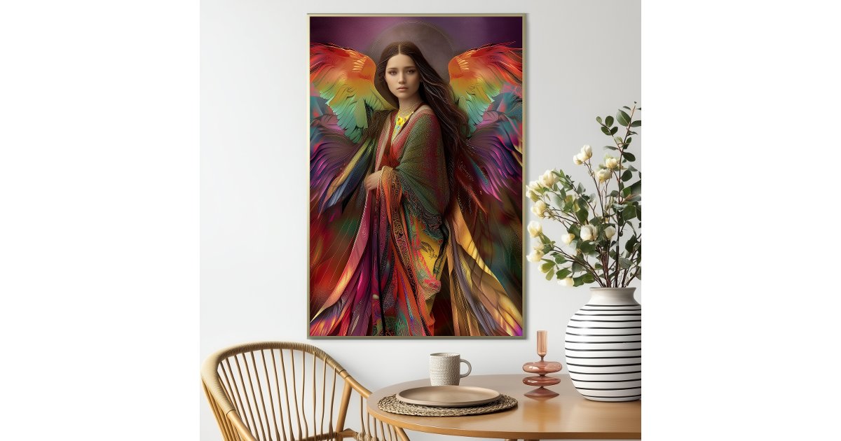 Goddess Iris Messenger Of The Gods Rainbow Purple Poster | Zazzle