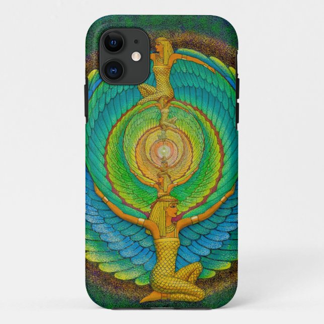 Goddess Isis Wings Mandala Art iPhone 5 Case (Back)