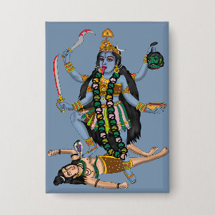 Goddess Kali Button