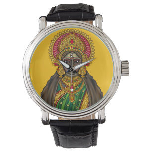 Goddess Kali Face Wall Clock Watch