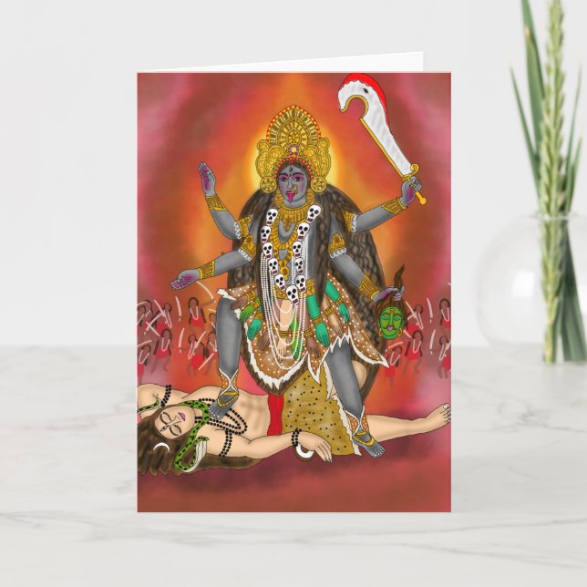 Goddess Kali Greeting Card (Front)