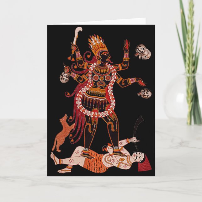 Goddess Kali Greeting Card (Front)