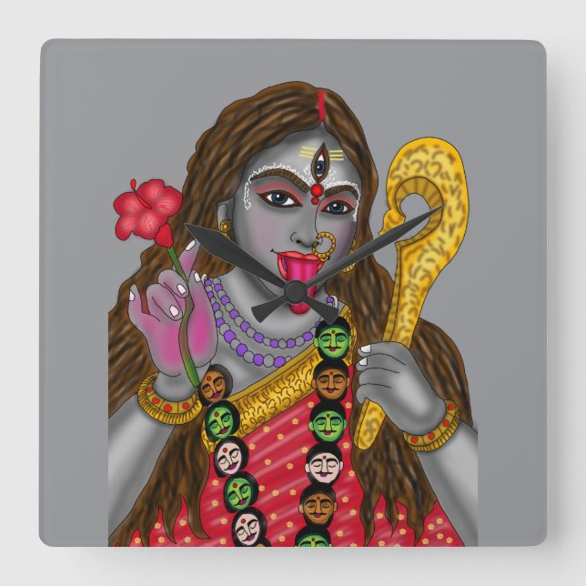 Goddess Kali Wall Clock (Front)