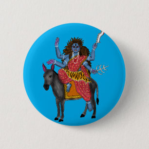 Goddess Kalratri Button