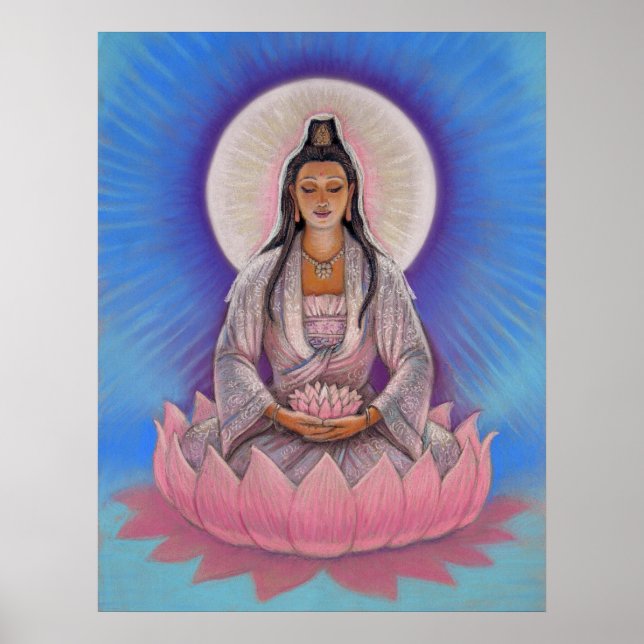 Goddess Kuan Yin Art Poster (Front)