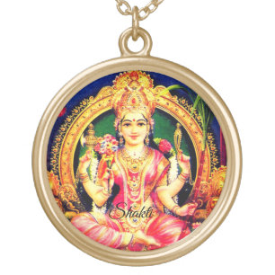 Goddess Kundalini Shakti Gold Plated Necklace
