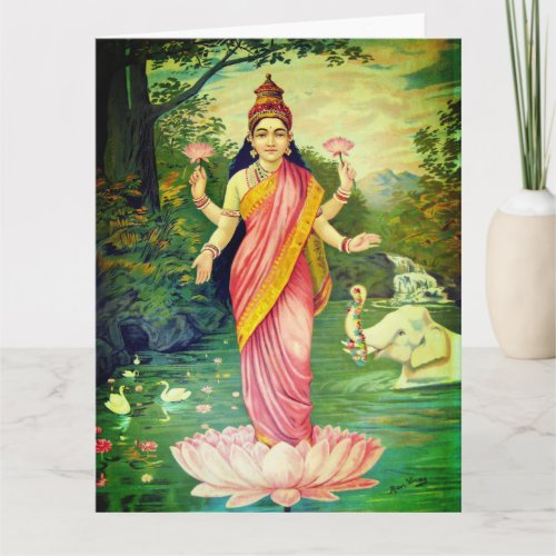 Goddess Lakshmi Card