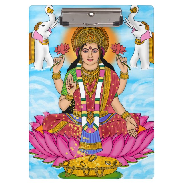 Goddess Lakshmi Clipboard (Front)