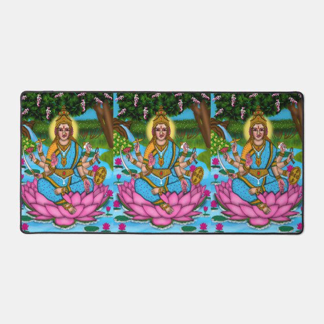 Goddess Lakshmi Desk Mat (Front)