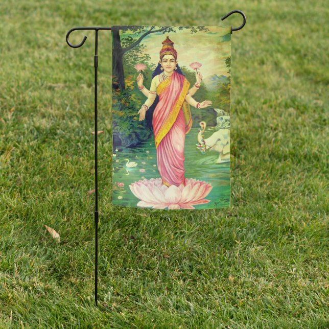 Goddess Lakshmi Garden Flag (In SItu)