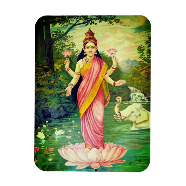 Goddess Lakshmi Magnet (Vertical)