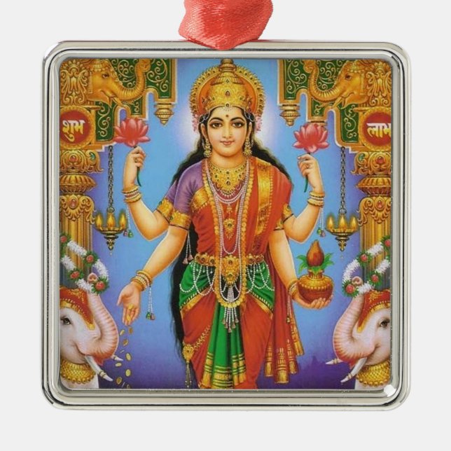goddess-Lakshmi Metal Ornament (Front)
