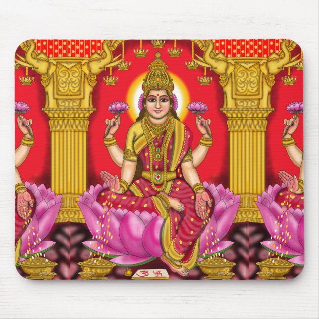 Goddess Lakshmi Mouse Pad (Front)