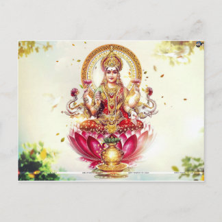 GODDESS LAKSHMI POSTCARD