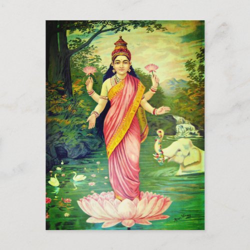 Goddess Lakshmi Postcard