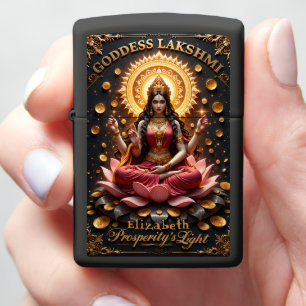 Goddess Lakshmi Prosperity's Light Zippo Lighter