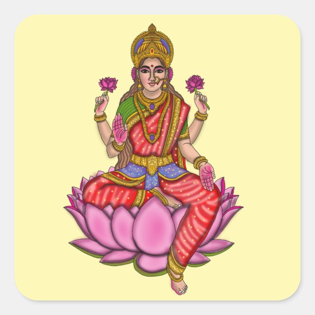 Goddess Lakshmi Sticker (Front)